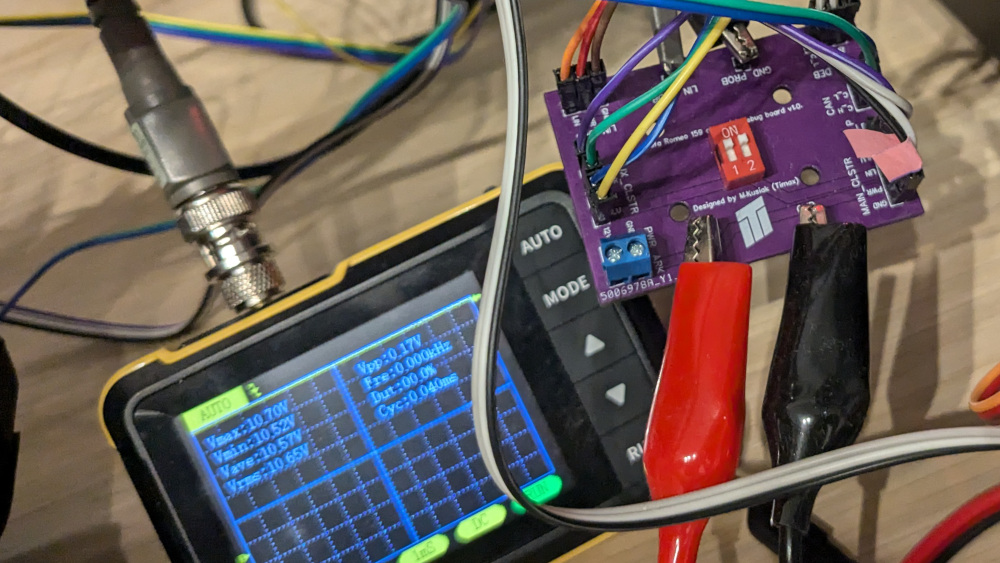 PCB and Oscilloscope