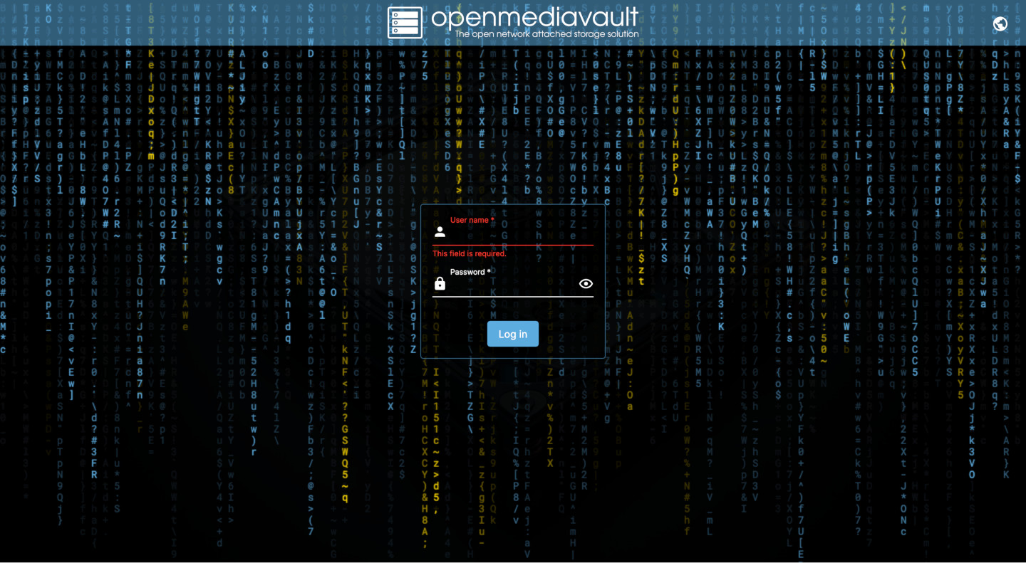 OVM login page